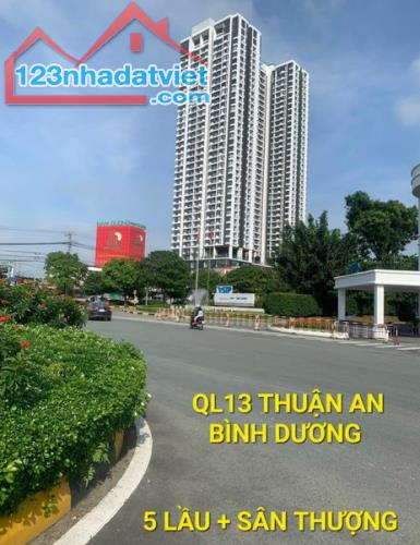 Cho Thuê Toà Nhà Khủng 333M2 5 Lầu Ql13 Thuận An Bình Dương