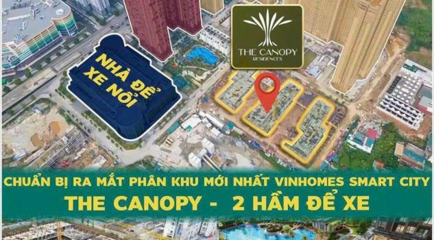 Căn Hộ Góc Vinhomes Smart City Thiết Kế Có 2 Pn+1,2 Wc( Sửa 3Pn) 76,3M² Nội Khu The Canopy Ck 9%