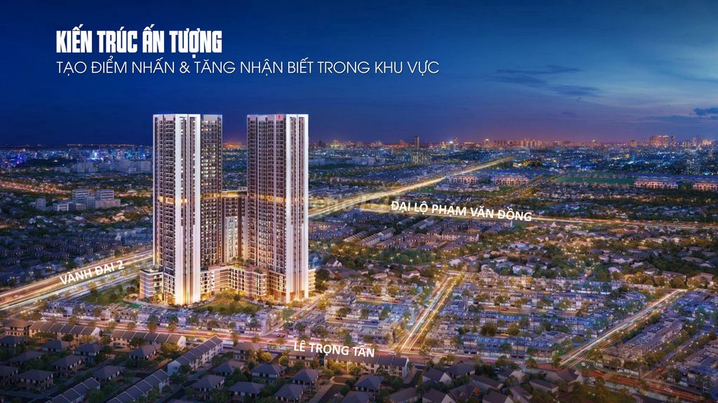 Thanh Toán 20%(460Tr)Sở Hữu Căn Hộ Picity Sky Park Kề Phạm Văn Đồng