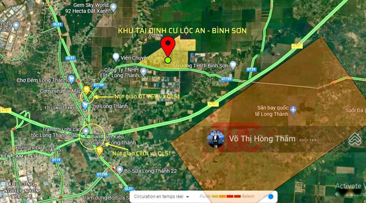 Cần Bán Gấp Lô Đất Nền Khu Tái Định Cư Lộc An - Bình Sơn, 80 M2 Tại Long Thành, Giá 1.25 Tỷ