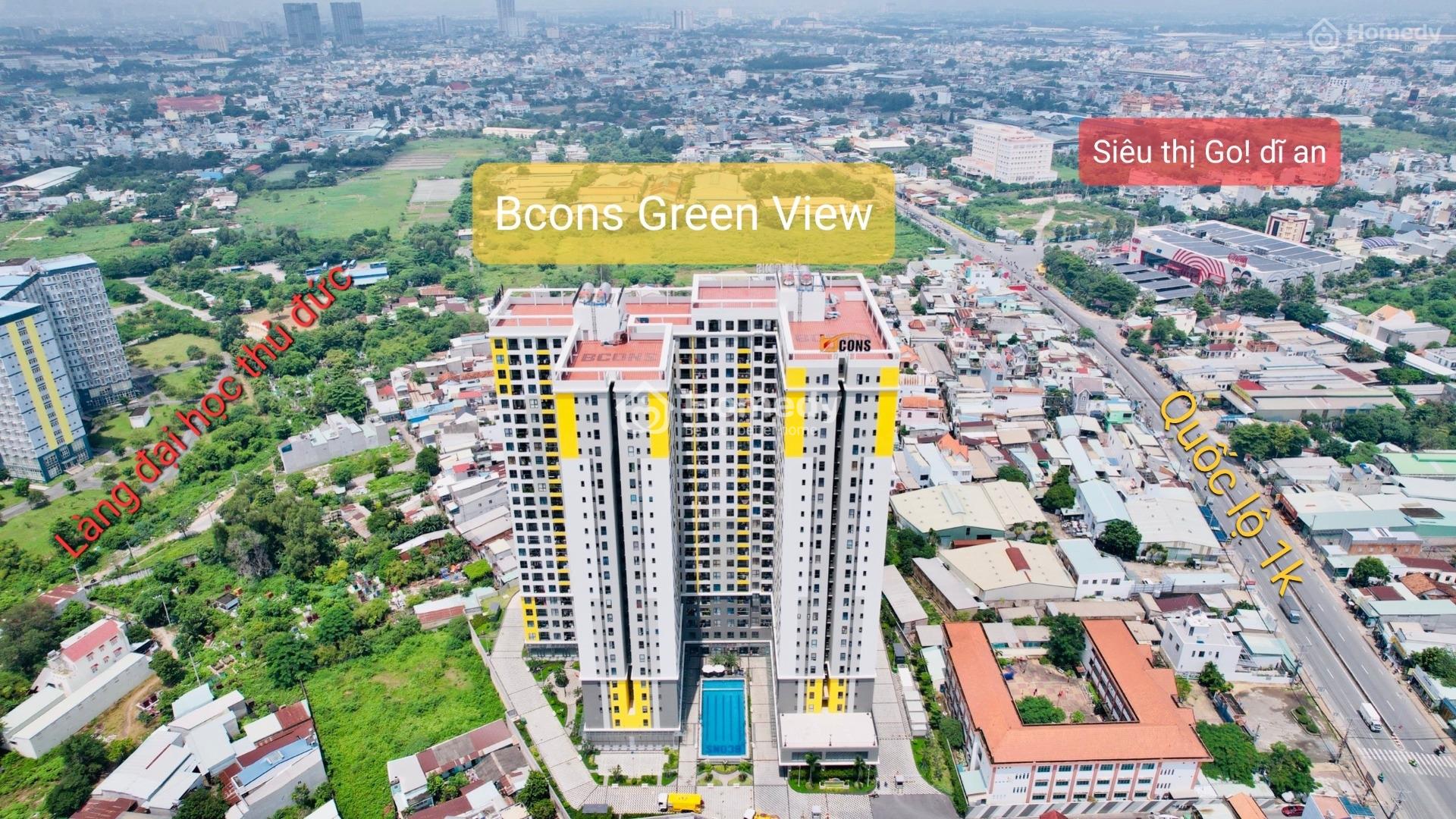 Hot Căn 2Pn 1Tỷ5 Bao Sổ Chung Cư Tân Hòa (Building)-Bcons Green View Đối Diện Siêu Thị Go! Dĩ An