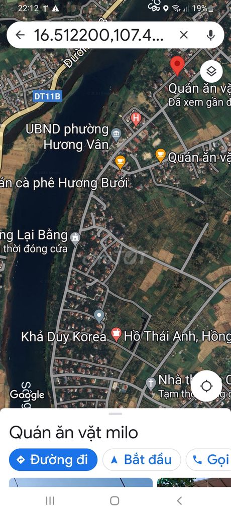 Bán Đất Phường Hương Vâng, Hương Trà , Huế