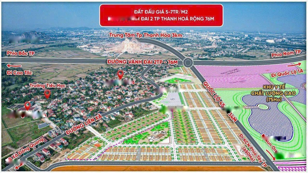 Cần Bán Ngay Mảnh Đất 120 M2 Tại Xã Đông Quang - Đông Sơn - Thanh Hóa, Thỏa Thuận