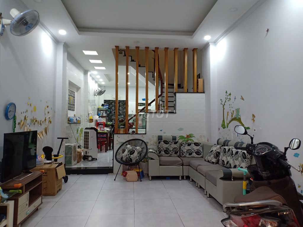 Nhà Đẹp 4X15M Hẻm Lớn 502 Huỳnh Tấn Phát, 2 Lầu 4Pn, 5Wc Sân Thượng