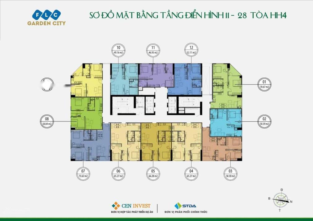 Cần Bán Gấp Bán Nhanh Căn Khu Đô Thị Flc Garden City, 2 Phòng Ngủ, 49 M2, Giá 1.08 Tỷ