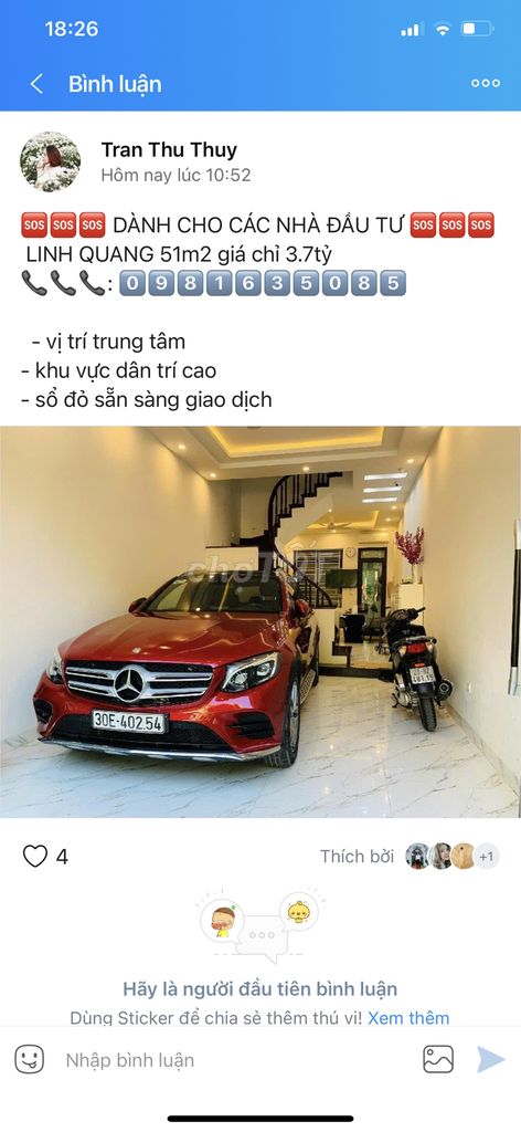 Siêu Hiếm - Siêu Rẻ - Ô Tô Đỗ Cửa - Linh Quang Chỉ Hơn 70Tr/M2