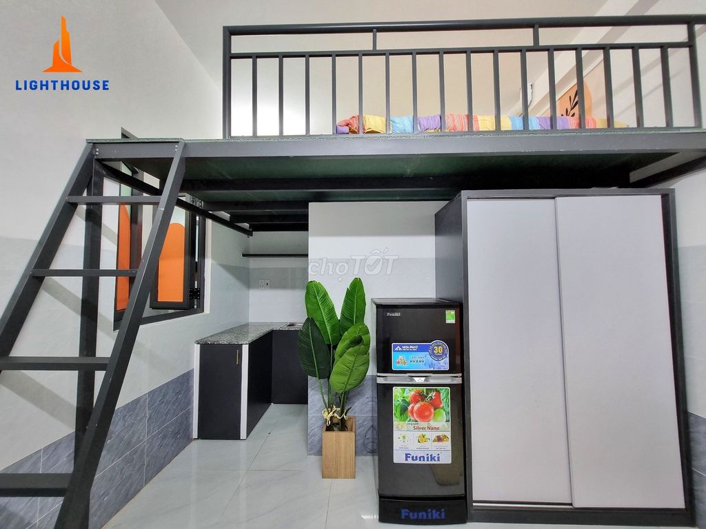 🏩Ch Duplex Siêu Xinh Full Nội Thất Thoáng Mát Ngay Lotte Quang Trung