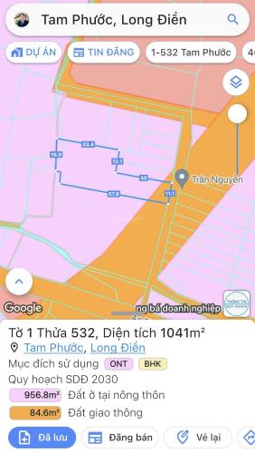 Bán 1000M2 Đất Thổ Vườn Đường 26M - Huyện Long Điền - Brvt - Chính Chủ