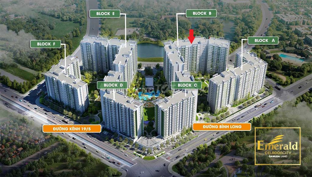 Cho Thuê Căn Hộ Duplex Emerald Celadon 3Pn Thông Tầng Giá 18 Triệu