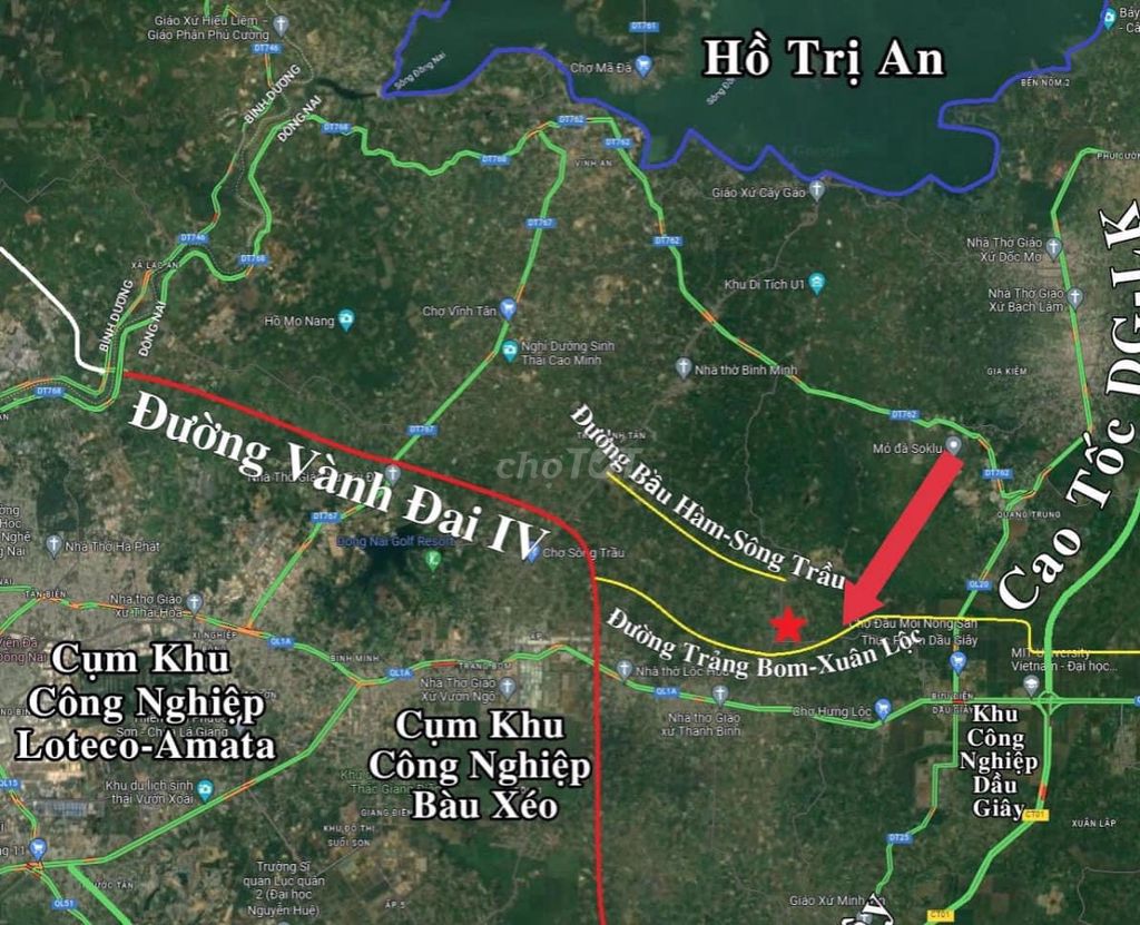 Đất Nền Trảng Bom Đồng Nai Sát Ubnd Và Chợ Sông Thao 380 Triệu