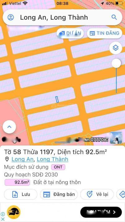 Bán Gấp Lô Đất Nền Khu Dân Cư An Thuận , Mặt Tiền 5M Tại Long Thành - Đồng Nai, Giá 1.86 Tỷ