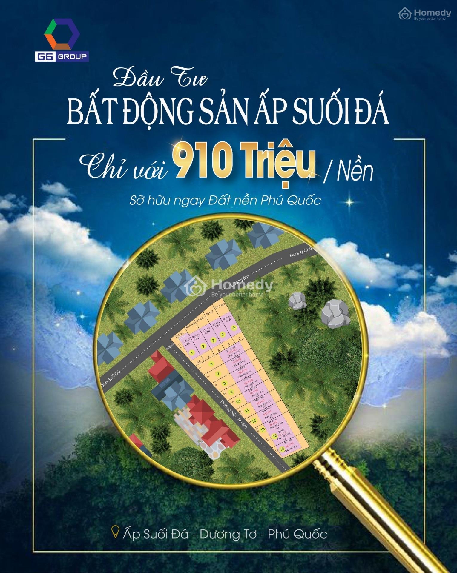 Bán Đất Huyện Phú Quốc - Kiên Giang Giá 910.00 Triệu
