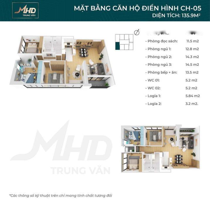 Cần Bán Chung Cư Mhd Trung Văn, 3 Phòng Ngủ, 106 M2, Giá 4.7 Tỷ Tại Nam Từ Liêm - Hà Nội