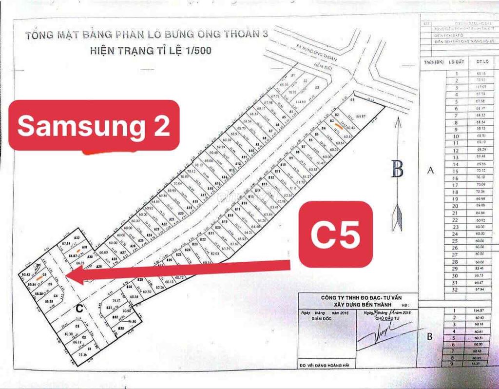Chủ Quá Kẹt Tiền Gởi Bán Lô Samsung Village 61M2 - Giá Đầu Tư Rẻ Hơn T