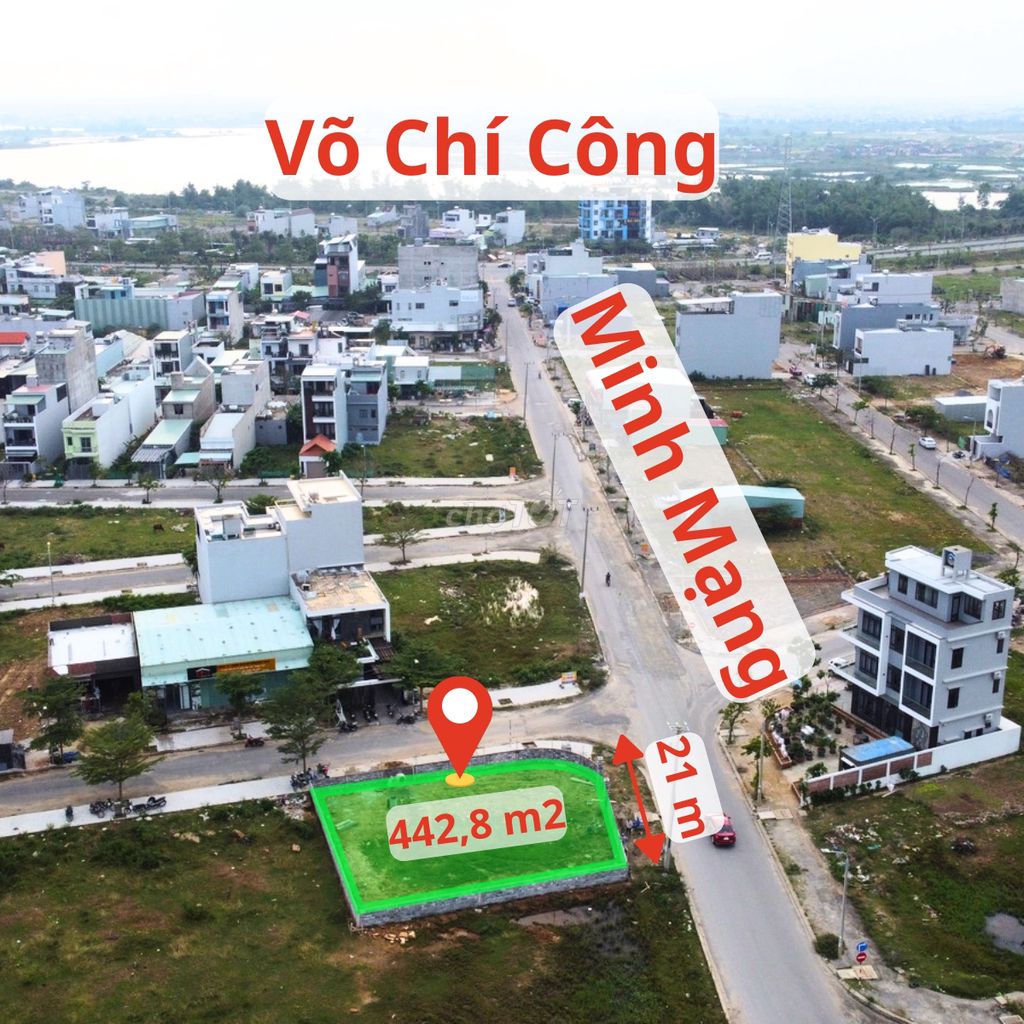 Cho Thuê Lô Góc Minh Mạng, 442M2, Chỉ 15Tr/Tháng