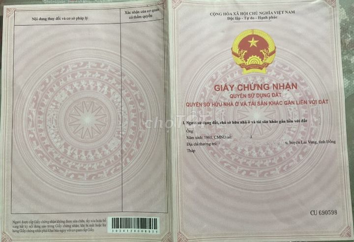 Kẹt Tiền Bán Gấp Nền Thổ Cư Gía Tốt Phong Hòa - Lai Vung - Đồng Tháp