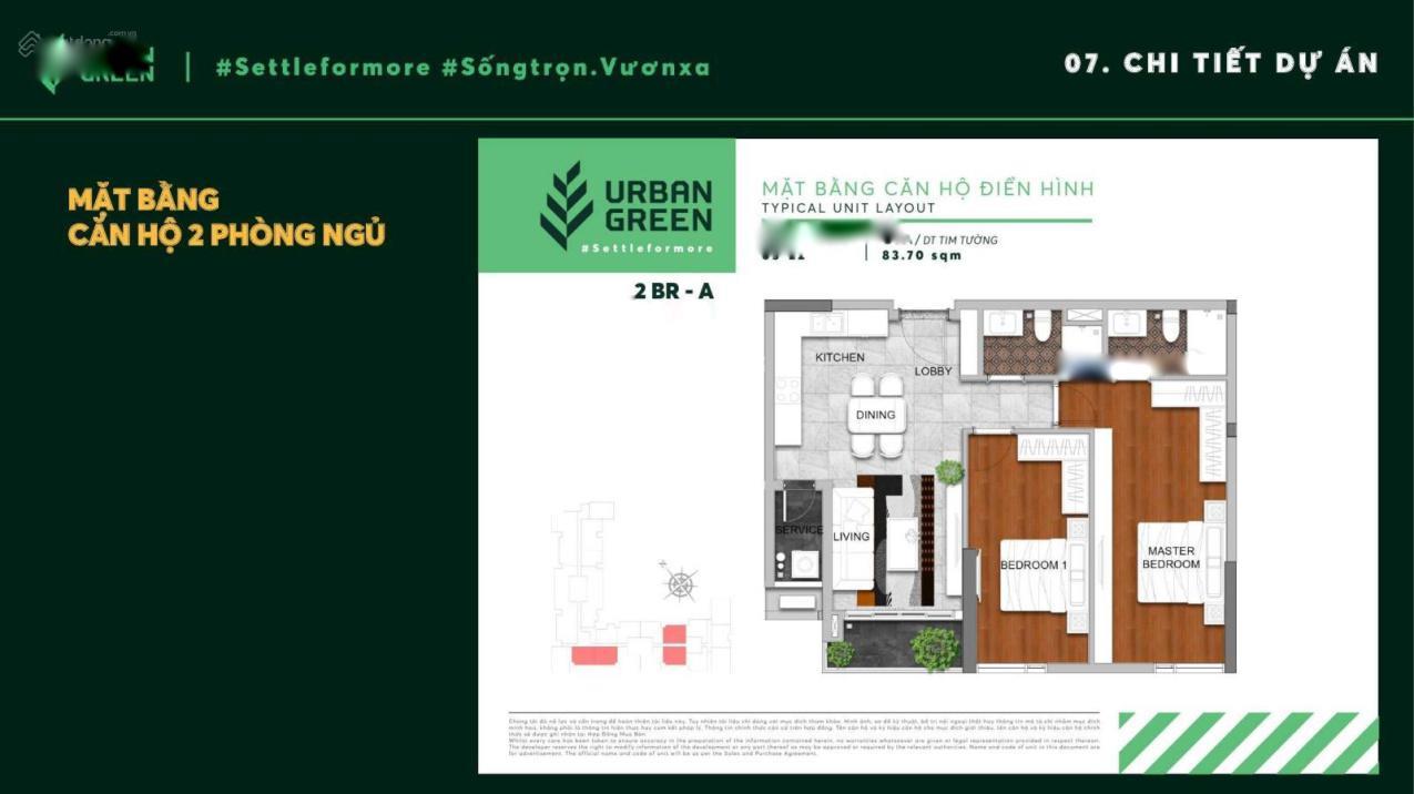 Cần Bán Gấp Căn Urban Green Thủ Đức, 2 Phòng Ngủ, Giá Rẻ Tại Thủ Đức - Tp Hồ Chí Minh