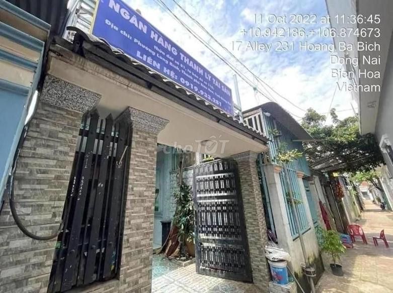(Phát Mãi) Nhà Tại Huỳnh Dân Sanh - 3.8X30 - Long Bình - Biên Hòa