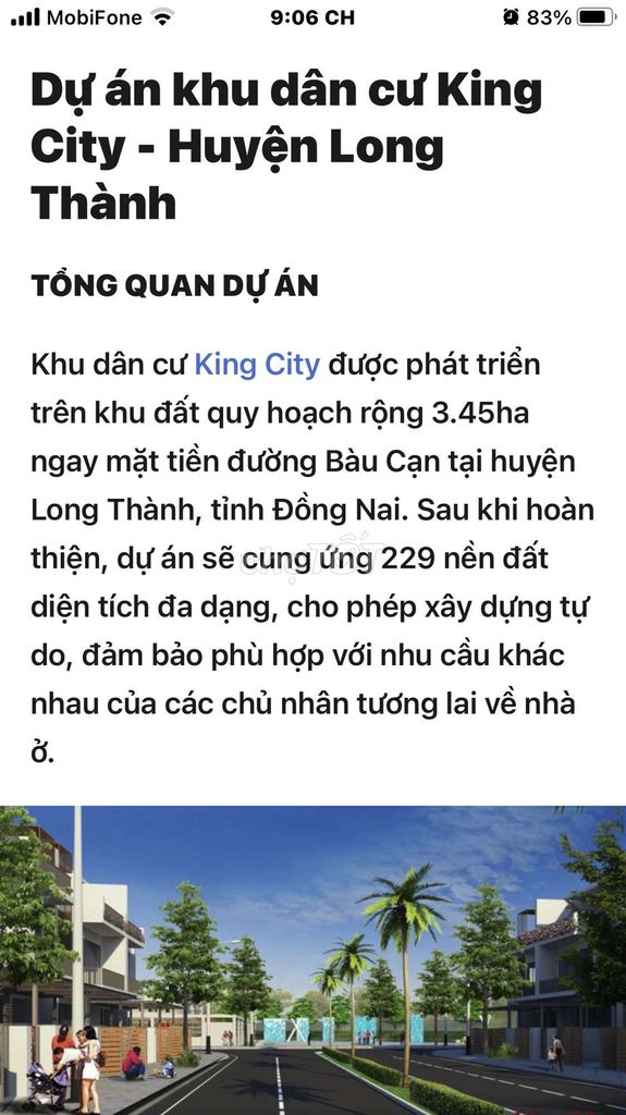 Đất Thổ Cư Dự Án King City - Huyện Long Thành