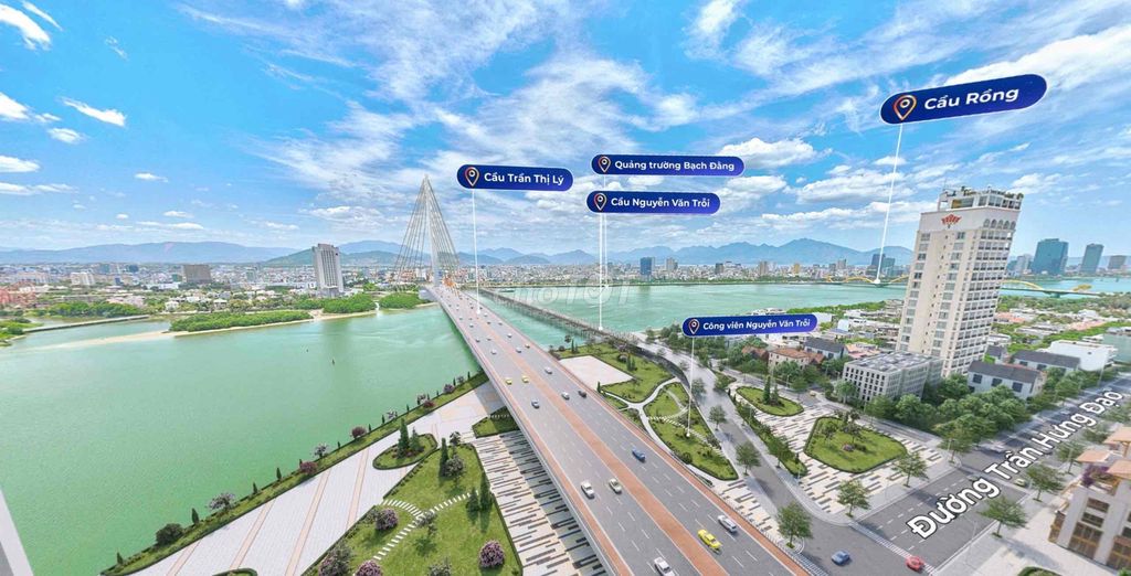 Căn Studio View Sông Hàn Cầu Rồng - Cầu Trần Thị Lý - Sun Cosmo