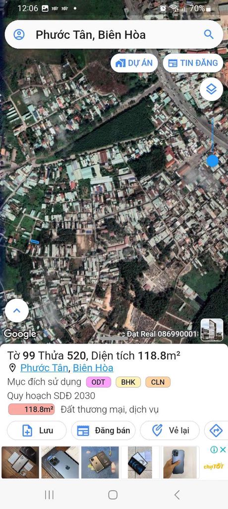 Đất Thổ Cư, Phước Tân, Biên Hòa, Đồng Nai