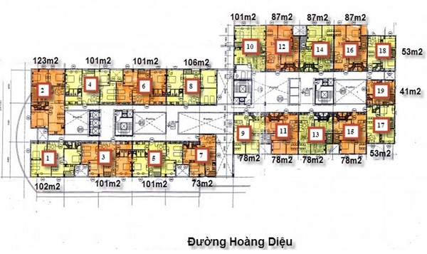 Cho Thuê Căn Hộ H2 Hoàng Diệu 84M Đầy Đủ Nội Thất 15Tr/Th