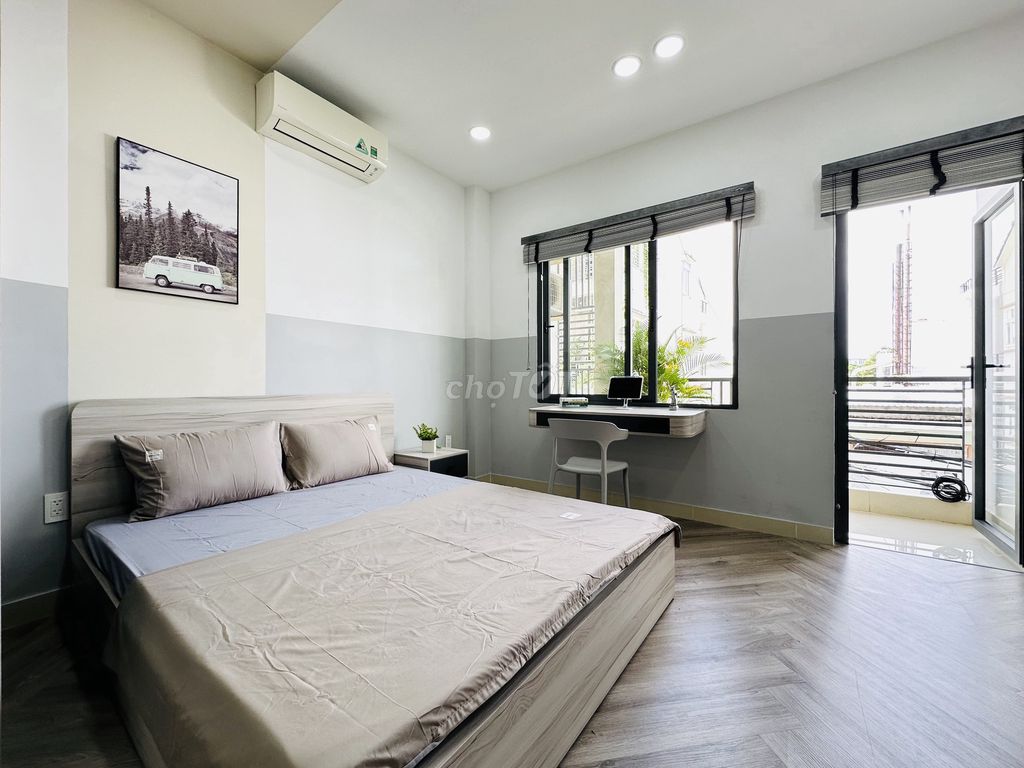 🏢🌟 Căn Hộ Ban Công - Bedroom Apartment - Full Nội Thất Mới 100% 🌟🏢
