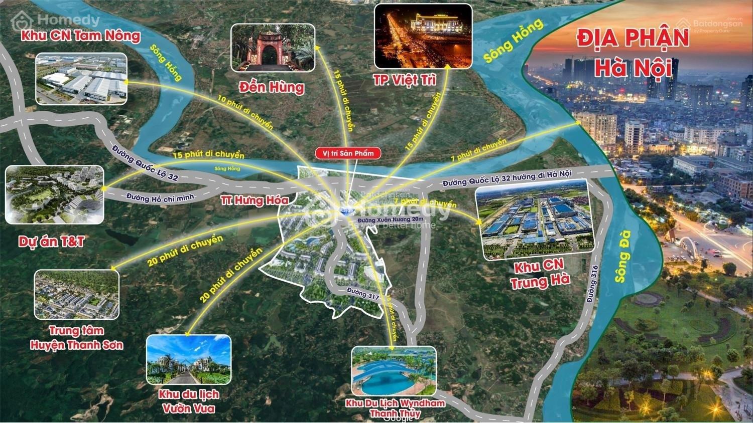 Bán Đất Nền Dự Án Hưng Hóa Riverside Huyện Tam Nông - Phú Thọ Giá 788.50 Triệu