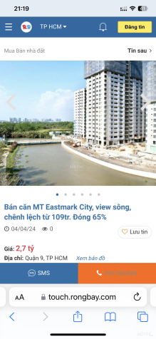 Bán Căn Mt Eastmark City Chênh Từ 100Tr, View Đẹp. Thanh Toán 65%