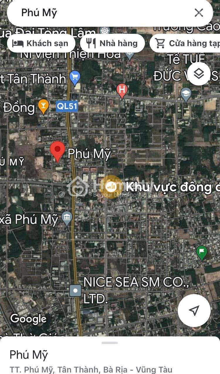 Bán Nền Đất Đường Nguyễn Du, Thị Xã Phú Mỹ, Tỉnh Bà Rịa Vũng Tàu