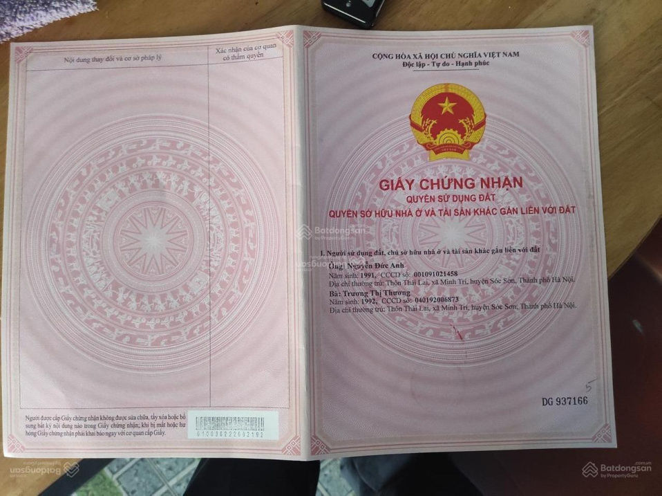 Bán Đất Chính Chủ Tại Thái Lai Minh Trí Diện Tích 236M2 Sổ Đỏ Trao Tay