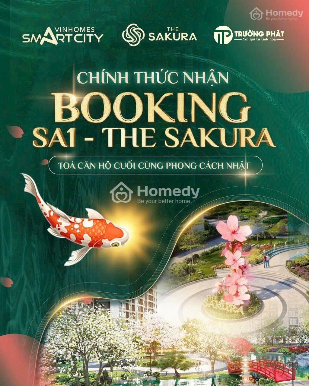 Nhận Booking Giữ Căn Sakura 1 - Vinhomes Smart City