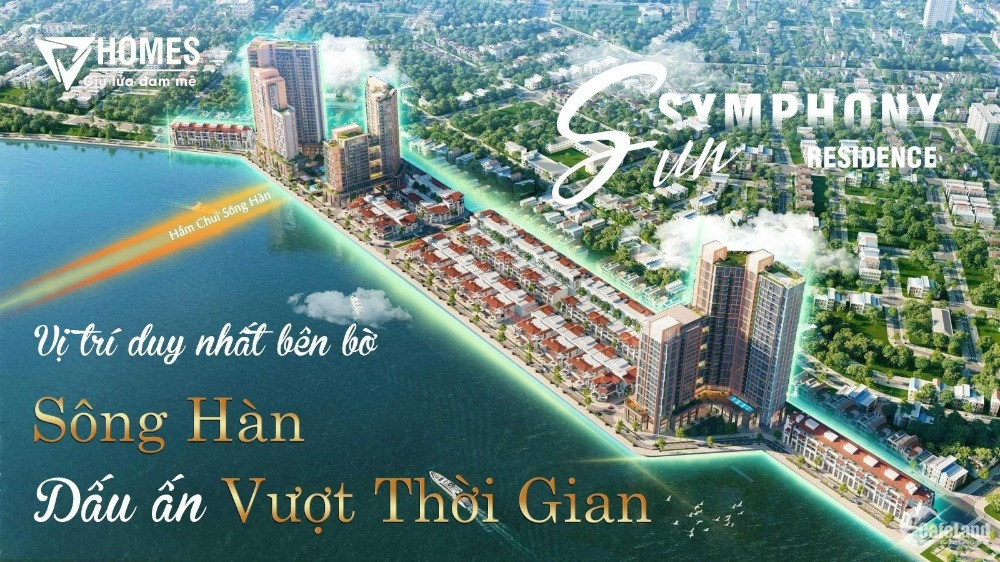 Sun Symphony Căn Hộ Cao Cấp Trung Tâm Tp Đà Nẵng. Mặt Sông Hàn, Nội Khu 5000M2