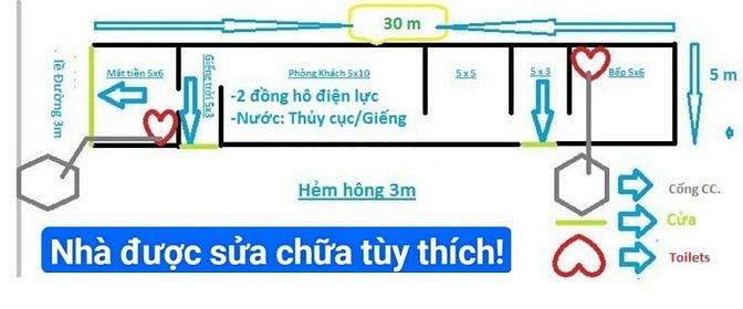 337 Lê Quang Định, P.5, Tầng Trệt 150M2(5X30), 2 Mặt Tiền:
