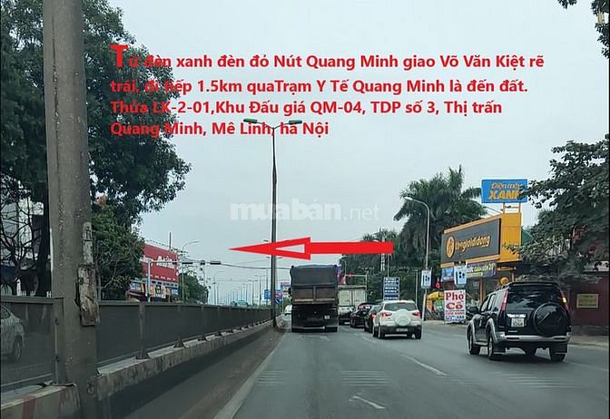 Đất Đấu Giá Tdp 3, Tt Quang Minh, Mê Linh, 102.8 M2, 4Ty45