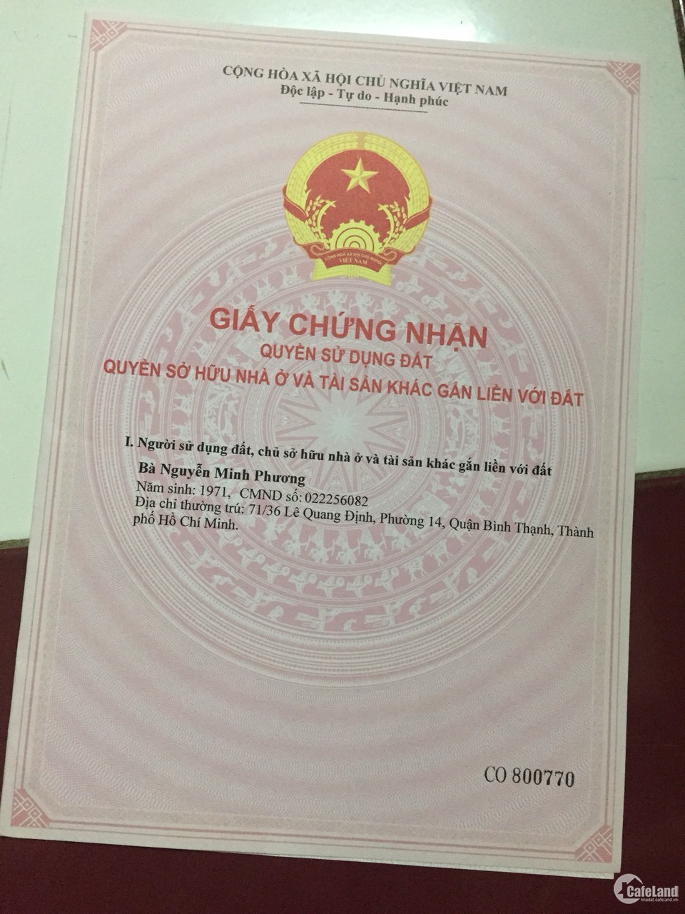 Bán Nhà Chính Chủ Nguyễn Huệ Thành Phố Bến Tre