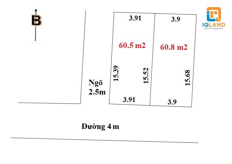 Cần Bán 60.5M2 Đất Tổ 10 Quang Minh, Mê Linh, Hà Nội. Lh: 0383282685