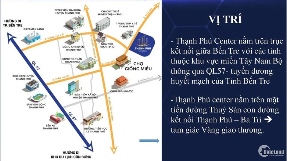 Đất Nền Trung Tâm Thị Trấn Thạnh Phú, Chỉ 490 Triệu Đồng 100 M2