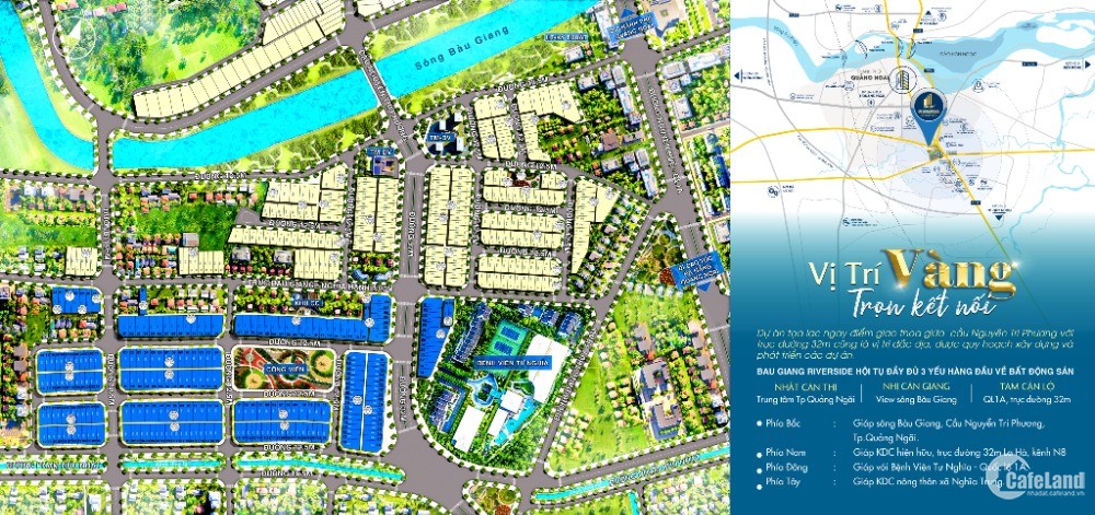 Dự Án Bất Động Sản Quảng Ngãi Hot 2021 - Bàu Giang Riverside