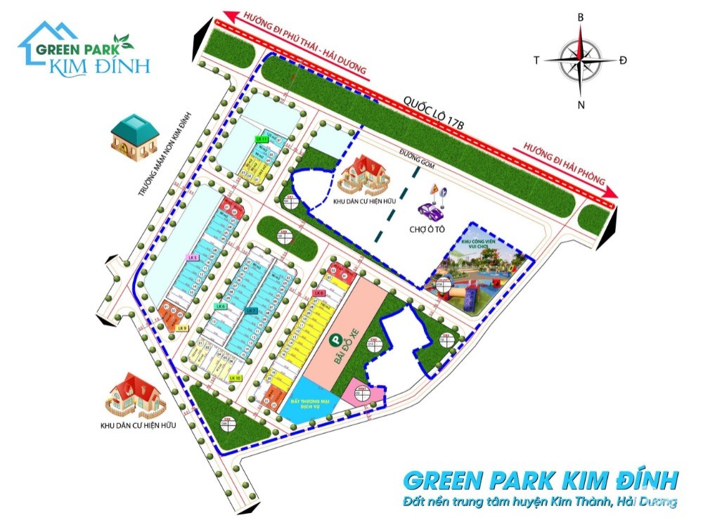 Đất Nền Dự Án Green Park Kim Thành, Kim Đính
