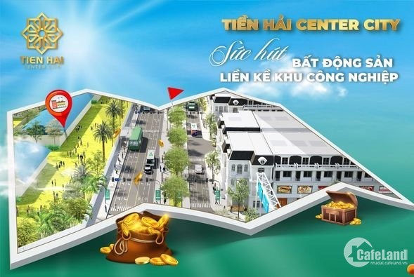 Đất Nền Sổ Đỏ Tiền Hải Center City Xã Tây Giang, Tiền Hải, Thái Bình