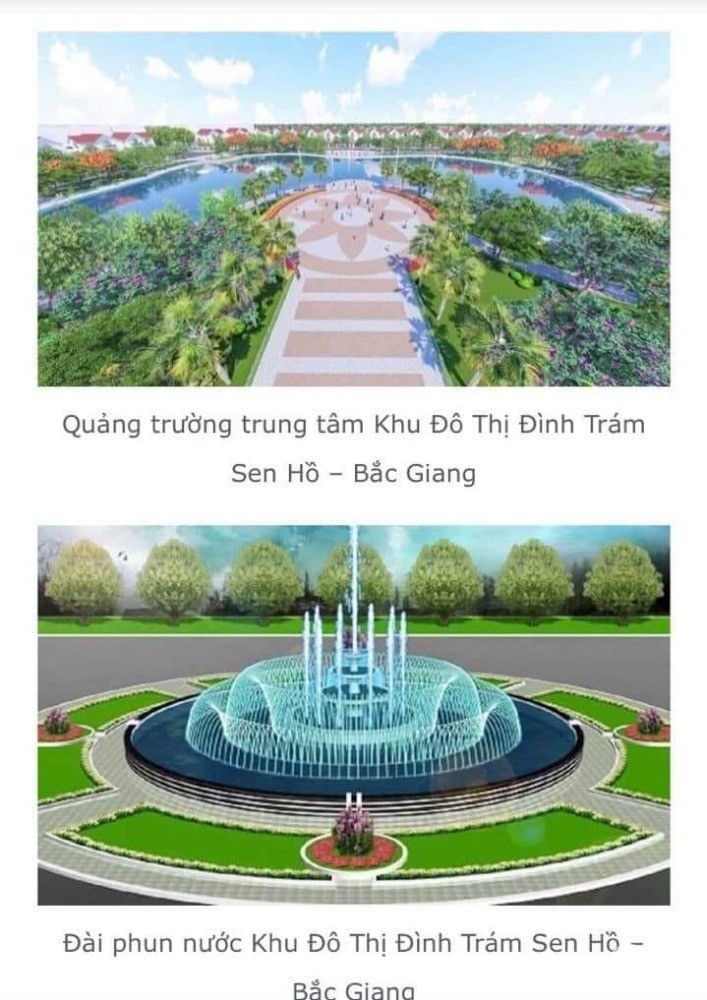 Bảng Giá Dự Án, Kđt Đình Trám Sen Hồ, Việt Yên, Bắc Giang.