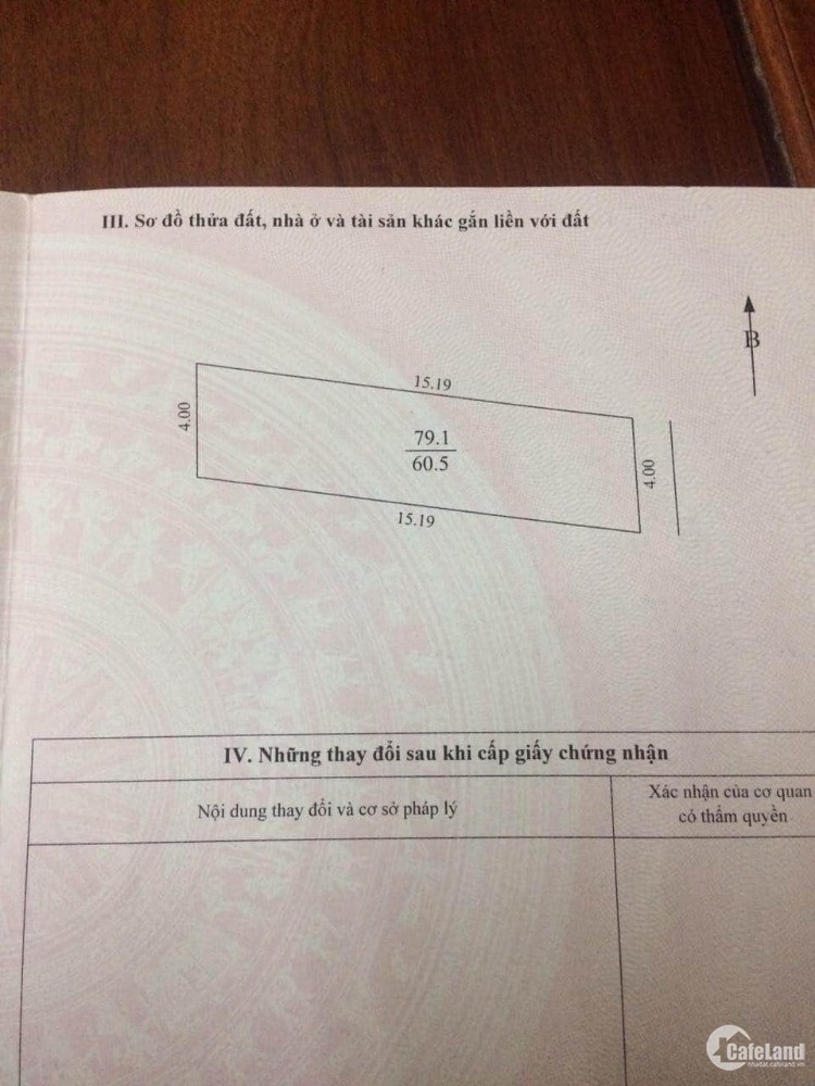 Bán Đất Ngõ 179 Vĩnh Hưng Dt 60.5M Mt 4M Đất Vuông Đã Có Nhà C4