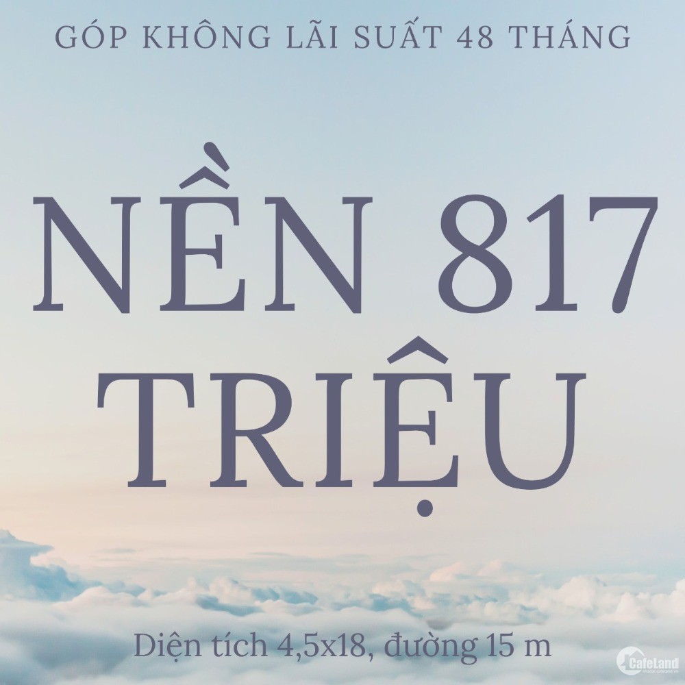 Nền Mặt Tiền Võ Văn Kiệt Giá Đầu Tư 817 Triệu
