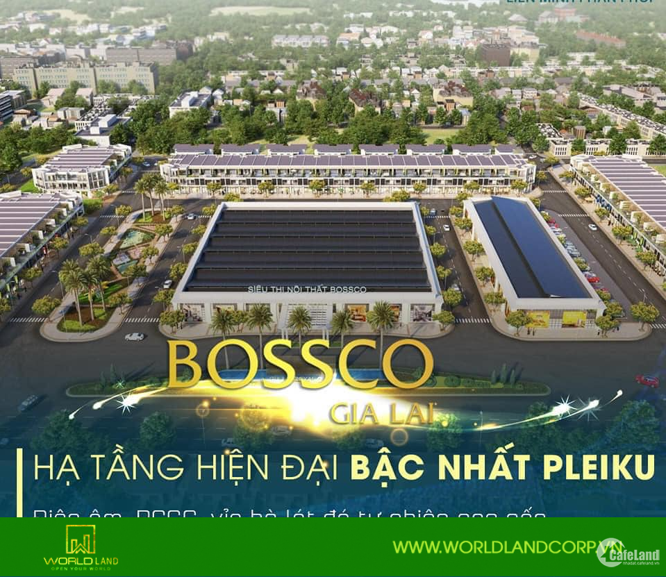 Bán Đất 100M2 Nội Khu Thành Phố Pleiku Dự Án Bossco Gia Lai