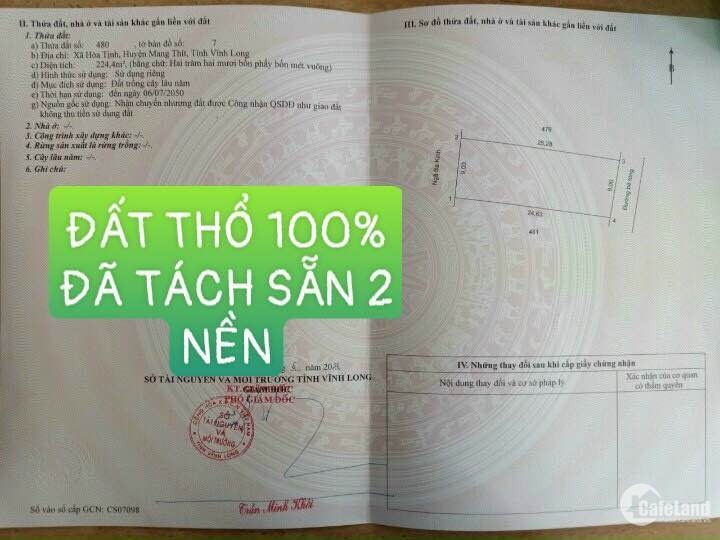 Nền Đẹp Cần Bán Ngang 9M- Dài 25,28N