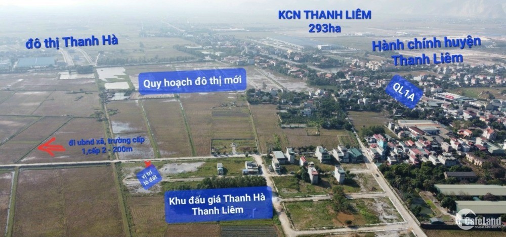Bán Đất Kinh Doanh Khu Vườn Thuốc Thanh Hà Thanh Liêm Hà Nam
