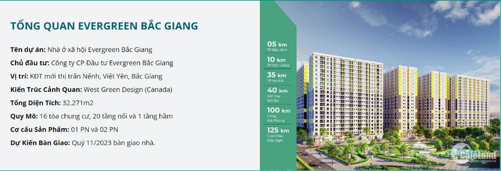 Hơn 300Tr Trả Góp 100Tr Là Có Nhà Chung Cư Tại Bắc Giang Gần Kcn