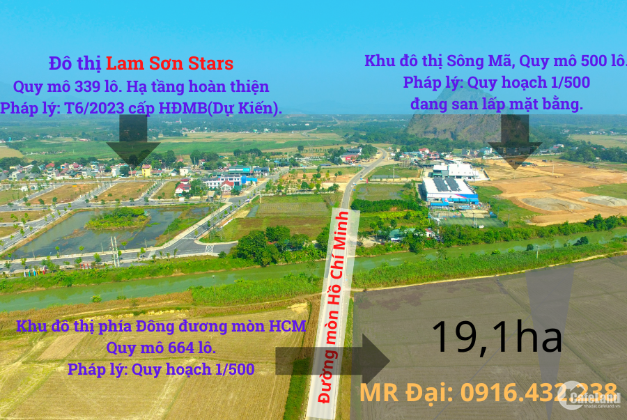 Bán Đất Kđt Tnr Stars Lam Sơn- Thọ Xuân- Thanh Hóa. Điểm Vàng Kết Nối Phía Tây.