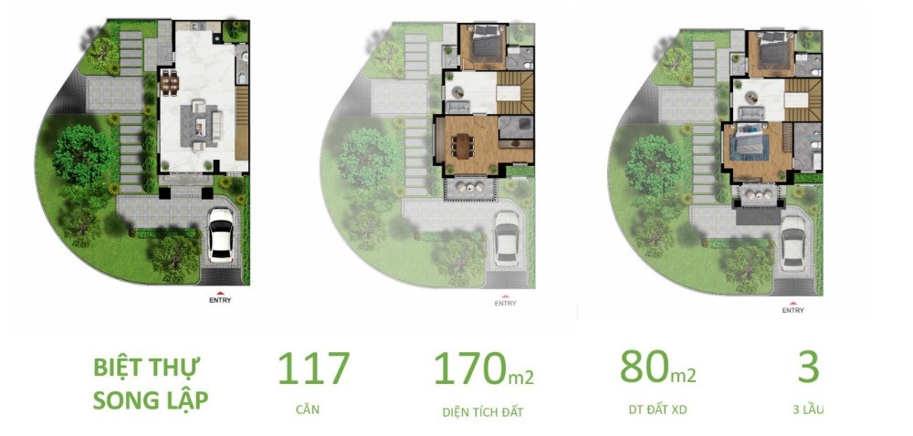 Bán Biệt Thự West Lakes Golf & Villas Giá 3.5 Tỷ